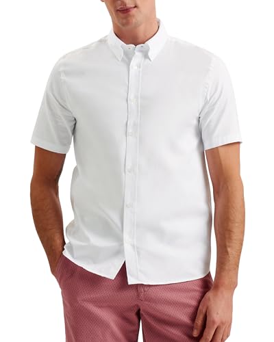 Ted Baker Aldgte chemise Oxford homme coupe droite manches courtes coton casual chic