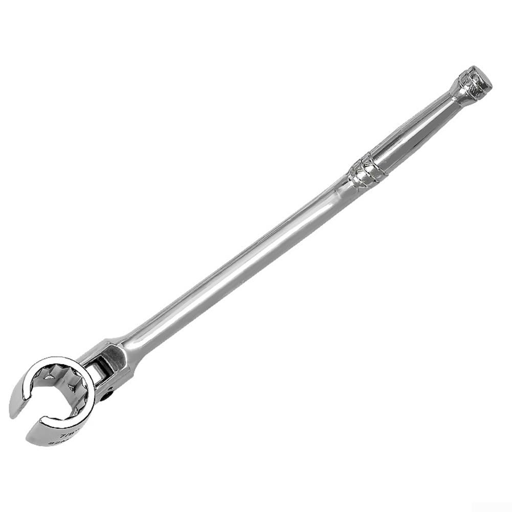 Niceminiwall Chiave per rimozione sensore Lambda da 22 mm, strumento di smontaggio in acciaio al cromo vanadio, testa rotante a 180°, impugnatura ergonomica curva per piccoli spazi