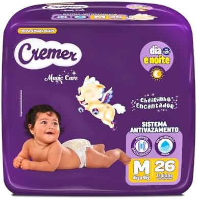 Fralda Cremer Jumbo M 26 Unidades