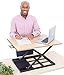 Stand Steady X-Elite Pro Standing Desk Converter | Instantly Convert Any Desk into a Stand Up Desk | Easy Lift Height Adjustable Standing Desk | No Assembly Required (28 x 20 / Maple)