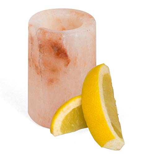 Himalayan Salt Shot Glasses, Set Of Twelve 3" All-Natural Pink Salt Glasses - Hand-Carved Tequila Shot Glasses - Perfect Cinco De Mayo Party Cups & Mothers Day Gift - Add Light Salt Flavor To Drinks #TOP2