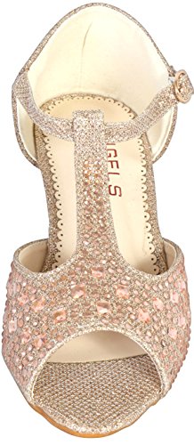 Girls Glitter & Stone Sandal With Memory Foam Insole3