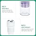 LALAFINA 2pcs Empty Eye Cream Squeeze Tubes 20g Essential Oil Roller Tubes Refillable Squeeze Lip Balm Containers for Diy Lip Gloss and Travel Toiletries