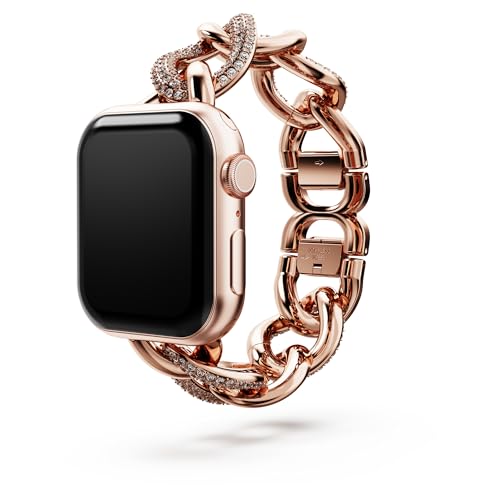 Image of Swarovski Sparkling princess strap, For Apple Watch 40mm & 41mm, Rose gold tone, Rose gold-tone finish