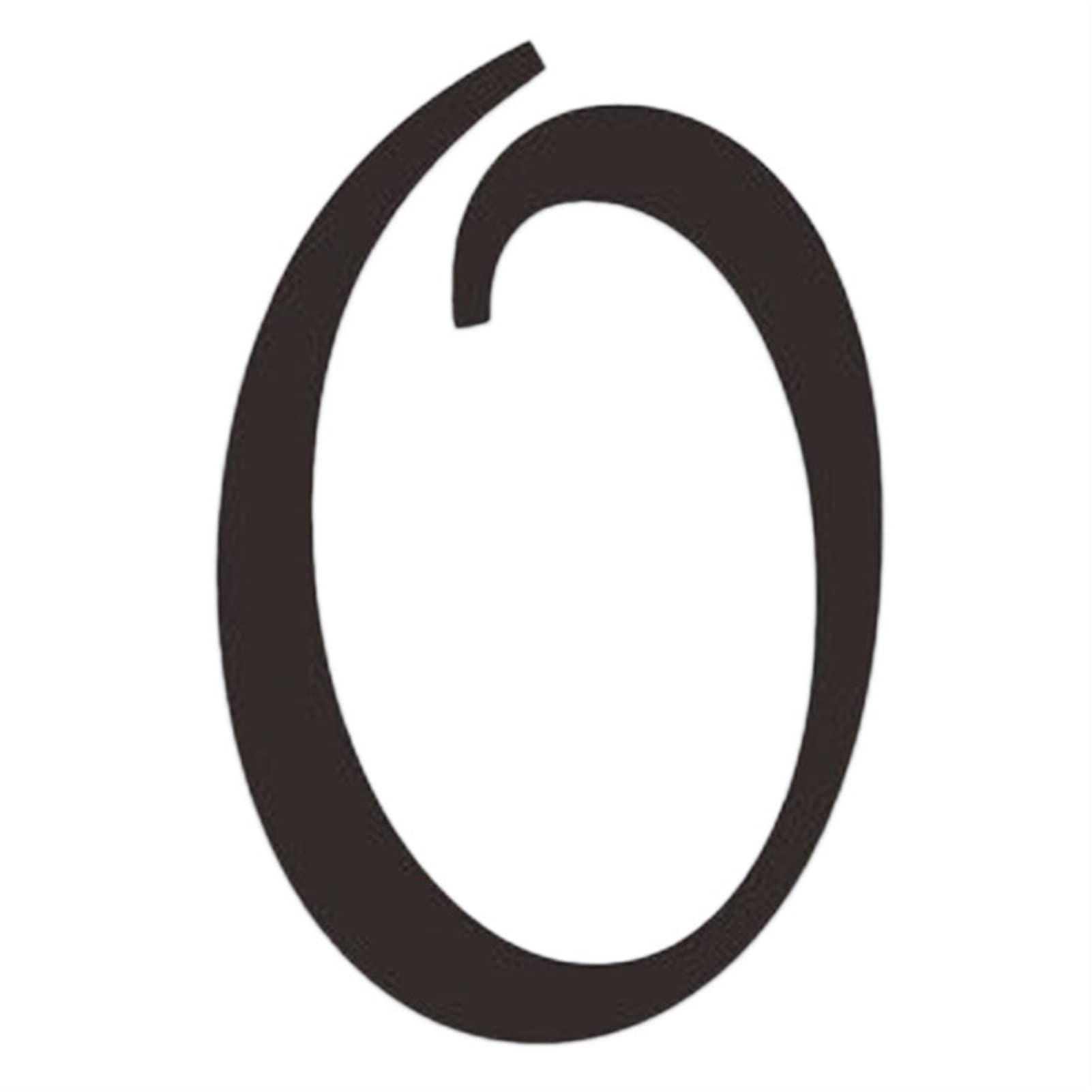 Numéro de porte acrylique noir de 7 cm autocollant, lisible et anti-intempéries - 8