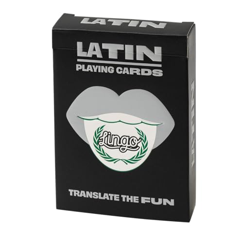 Latin Lingo Playing Cards | Travel Flashcards | Learn Latin Vocabulary in A Fun & Easy Way | 52 Essential Translations