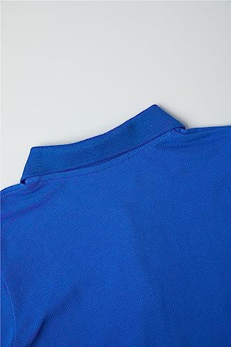 Image of Mud Kingdom Girls Short Sleeve Ruffle Pique Polo Uniform Top Stretch Lightweight