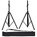 Costzon Height Adjustable Pair of Tripod DJ PA Speaker Stands Adjustable Height Stand w/Carry Bag (38"-74")