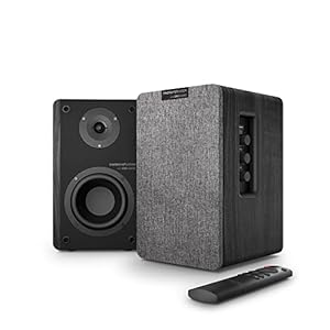 Energy Sistem Studio Monitor 4 Hi Fi (2.0-Aktivlautsprecher, Bluetooth 5.0, 50 W, Subwoofer, optischer TOSLINK-Eingang…