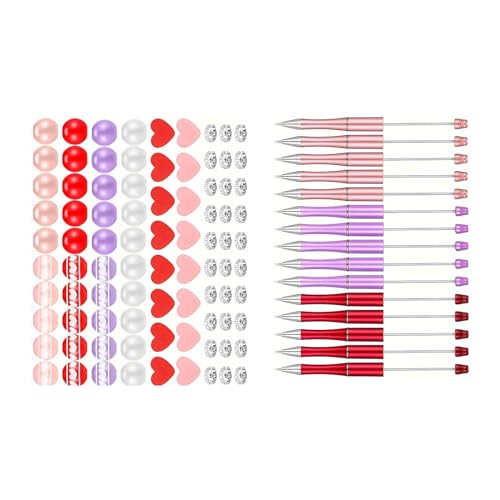 Stylos à bille cadeaux de Noël lot de 121 stylos transfert chaleur perles strass