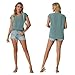 Lepunuo Womens Summer Tops Cap Sleeve Textured Dressy V Neck Shirts 2026 Work Office Blouses Business Casual Outfits