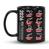 2026 F1 Schwarzer Becher, Glühweintassen, Mikrowellensicher Kaffeebecher Porzellan, Sportwagen Motiv Grosse Tasse für Valentinstag Geburtstag Vatertag, Geschenke für Fans Vater Freund Bruder