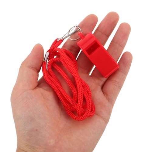 20 silbatos deportivos plásticos con cordón para entrenamiento miniatura 4