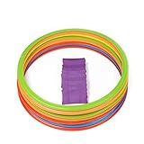 AGYHAM Hop Floor Hopscotch Ring Game, Kids Big Motor Skills Balance Coordination Training Equipment, Suitable for Boys and Girls Aged 3-10 (Size : 28cm/11in)