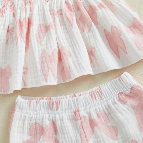 Image of Thorn Tree Toddler Girl Clothes Plaid Printed Sleeveless Pleated Camisole Linen Pants Set Baby Summer Outfits