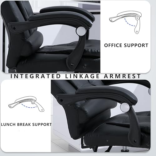 Chaise de bureau ergonomique réglable contre le mal de dos à la maison - 8