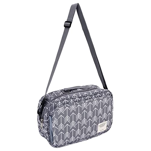 Image of Natudeco Baby Diaper Tote Bag，Portable Large Capacity Multi Pocket Design Portable Convenient Stroller Side Storage Bag for Short Trips