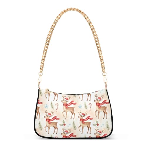 Sac à main motif renne Crème de Noël aux finitions soignées
