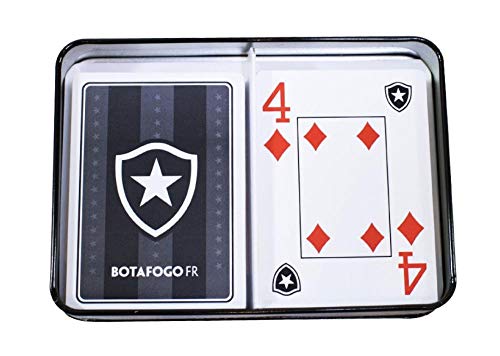 Jogo Com 2 Baralhos Na Lata Botafogo Oficial