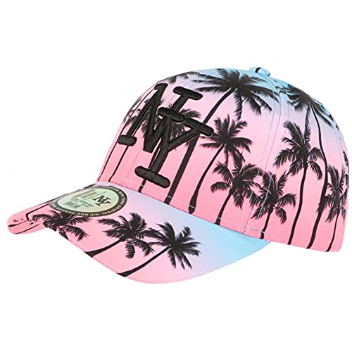 Casquette de baseball enfant rose sunset : protection solaire et confort NY