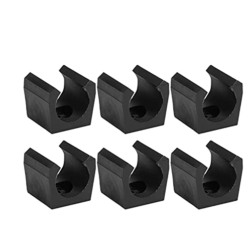 Demeras 6PCS Pool Cue Clip Biliardo in plastica