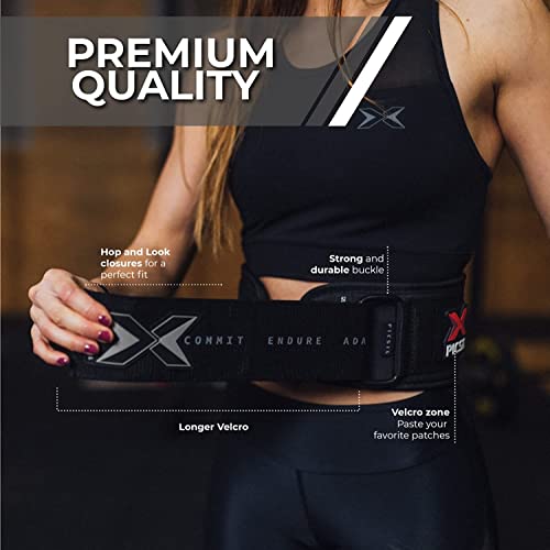 PICSIL Weight Lifting Belt | Premium Weightlifting Belt for Serious Cross Training, Weight Lifting, and Olympic Lifting Athletes. Lifting Belt for Men and Women. Workout Belt for Lifting (Zwart, Klein - S)