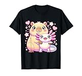 capibara e axolotl maglietta