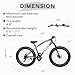 Outroad Mountain Bike Fat Tire with 4-Inch Tire 26 inch Wheels, 21 Speed with High Carbon Steel Frame, Double Disc Brake and Front Suspension Anti-Slip Bikes, Purple