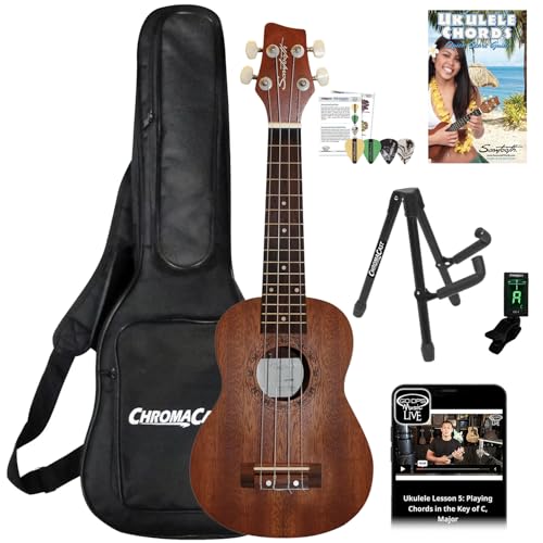 Sawtooth Soprano Ukulele Mahogany 21 inch Ukulele Beginner Kit Online
