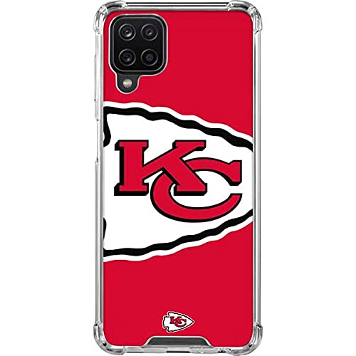 Skinit Clear Phone Case Compatible with Galaxy A12 - Officially Licensed NFL Kansas City Chiefs Large Logo Design