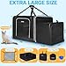 Petskd Side Expandable Extra Large Cat Carrier with Litter Box Area, 24