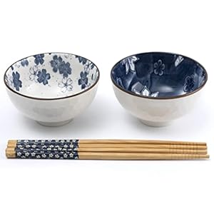 Lachineuse Set mit 2 chinesischen Schalen