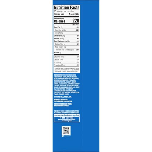 Image of CHIPS AHOY! Original Chocolate Chip Cookies, 40 Snack Packs (4 Cookies Per Pack, 4 Boxes) | 4 Cookies Per Pack, Individually Wrapped, Real Chocolate Chip Cookies, Certified Kosher