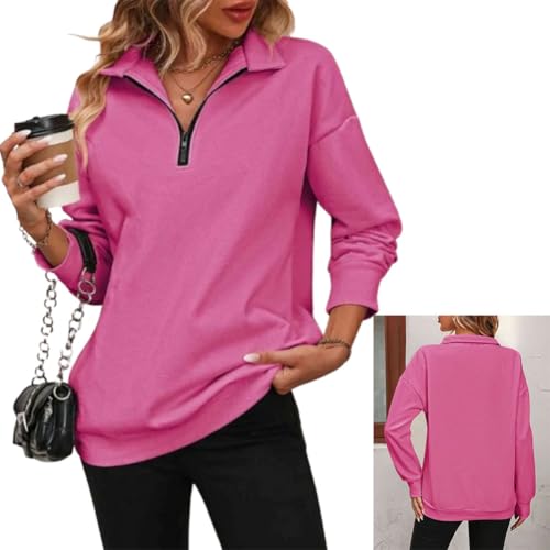 RJDJ Baweilder Womens Zip-Up Dropped Shoulder Sweatshirt, Baweilder Zip up Sweatshirt Women, Half Zip Long Sleeves4