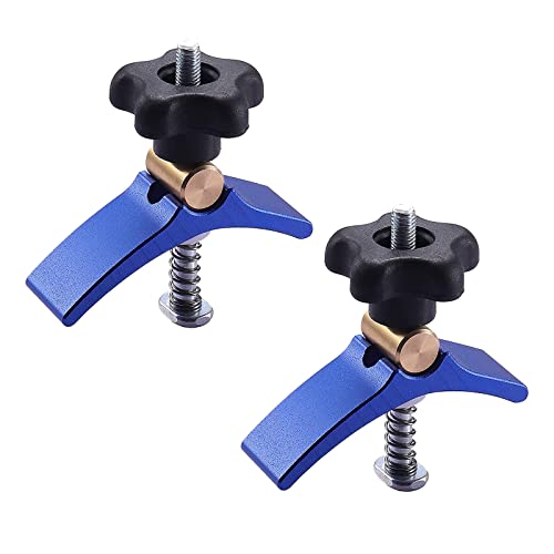 Juego de 2 abrazaderas de riel en T, mini kit de abrazadera, abrazadera de enrutador CNC para carpintería y metalurgia Cover