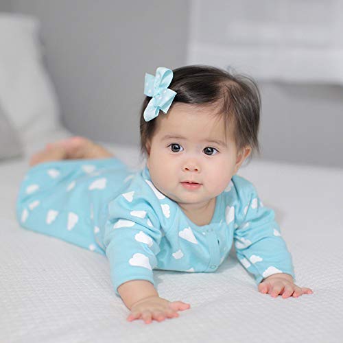 Image of Babysoy Unisex Baby Long Sleeve Gown Sleep Sack, Ultra Soft Nightgown, Newborn Reversible Mittens