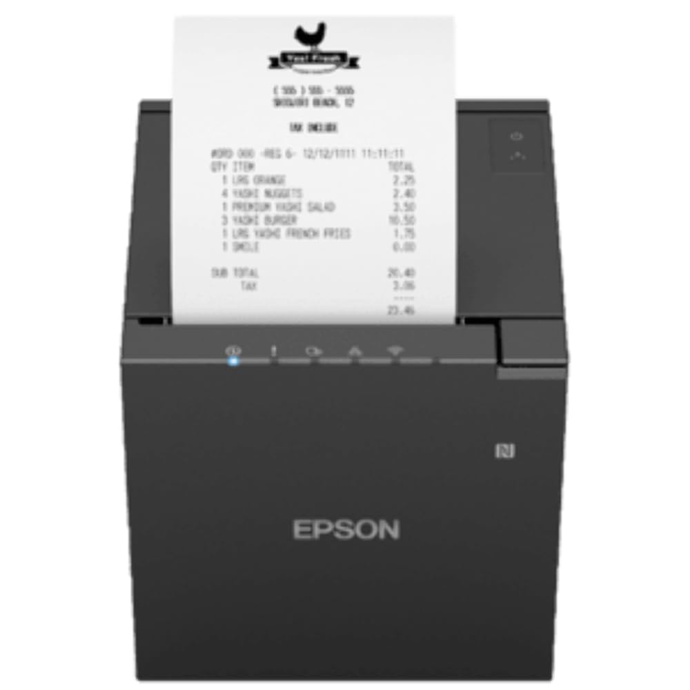 Epson TM-M30iii, Usb, UsB-C, Bt, Ethernet, Wlan, 8 Punkte/mm (203dpi), Cutter, Wei? Bondrucker, Thermodirekt, 8 Punkte/mm (203dpi), Variable Papierbr