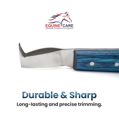 Equine Care Double-Edged J2 Stainless Steel Hoof Trimming Loop Knife, Hoof Pick with Sheet Handle - Versatile Farrier Tool for Horse & Cow Hoof Care, Ideal for Farriers & Horse Owners. - Image 3