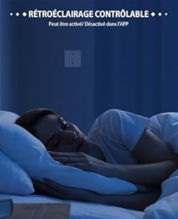 Allevoi 6 Pcs Interrupteur Volet Roulant Connecté (Fil Neutre Requis), Interrupteur de Fenêtre 80 * 80 mm Compatible avec Alexa, Google Home, Commande Vocale et APP Contrôle à Distance