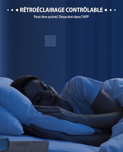 Interrupteur volet roulant connecté tactile fil neutre - 6