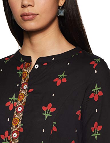 Image of Amazon Brand - Tavasya Women's Cotton Solid Regular Kurti