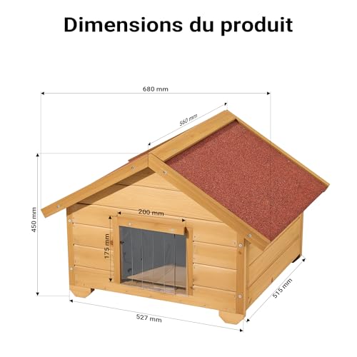 Maisonnette extérieure chat pour un abri de jardin douillet - 4