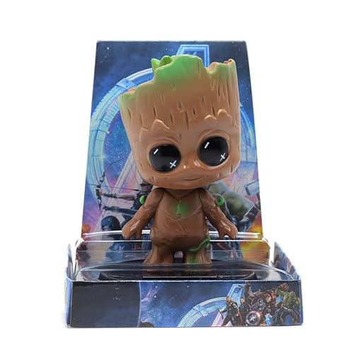 Cute Solar Bobble Head Super Hero and Budha Monk Powered by Solar for Car Dashboard | Car Accessories | Desk Decoration | Gifts for Boys and Girls (Groot) (B0CHRMCYKP) Amazon Price History, Amazon Price Tracker