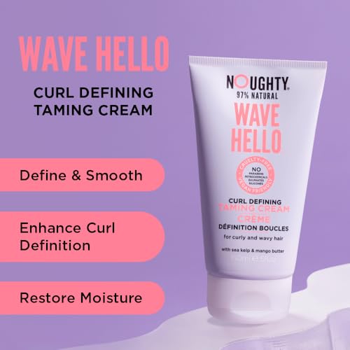 Noughty 97% Natural Wave Hello Set Curl Defining Shampoo 250ml, Conditioner 250ml and Taming Cream 150ml - Image 4