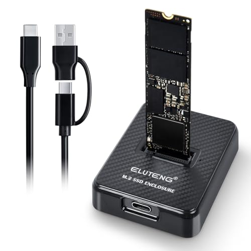 ELUTENG M.2 NVMe SSD Docking Station USB-C & USB-A miniatura 1
