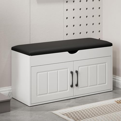 Banc d'entrée avec rangement pour chaussures coffre rabattable