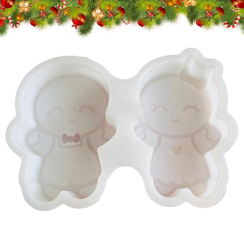 Generico Molde de silicona para pan de resina, moldes decorativos de cemento, molde de resina epoxi para el hogar, molde de yeso artesanal navideño, molde de hormigón para decorar