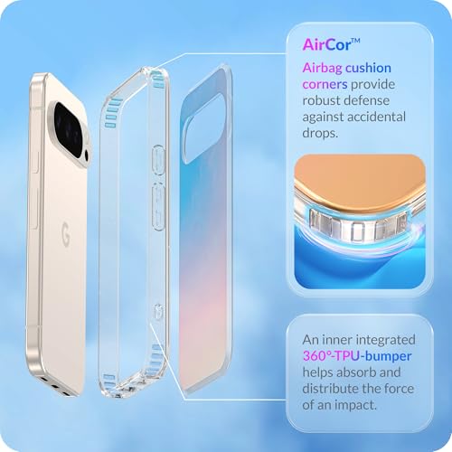 LONLI Hue Case for Google Pixel 10 Pro XL - Fluorescent Holographic Iridescent Phone Case - [Raised Camera Frame] - Cute and Unique Phone Cover for Girls and Women - image 3