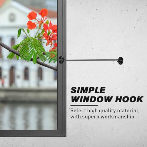 DOITOOL Stainless Steel Gate Latch Lock Hook: 2PCS Hook and Eye Latch with Mounting Screws - Image 3