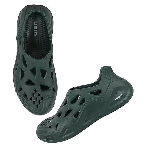 Image of URJO EZY Men's Clogs /Sandals with Adjustable Back Strap Ultra Soft & Flexibility Anti Skid Comfortable Waterproof Daily Mules Clogs /Sandals for Men